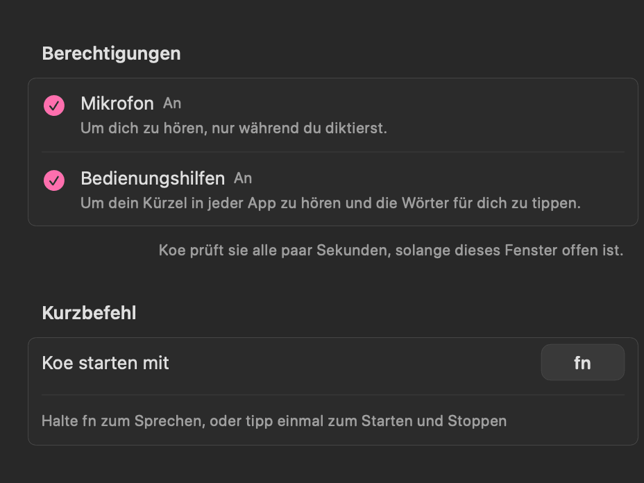 Berechtigungen
